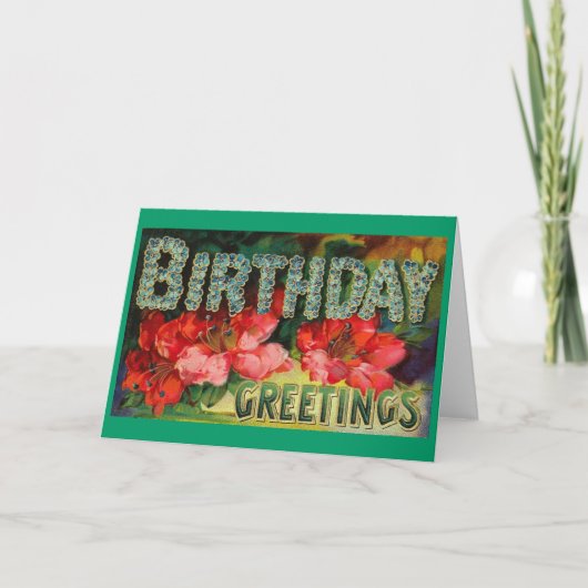 Carte Voeux d'anniversaire (Devant)