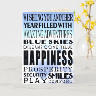 Carte Voeux d'anniversaire