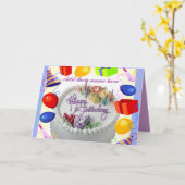 Carte Voeux d'anniversaire_ (Fleur jaune)