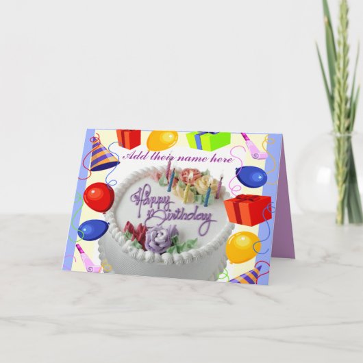 Carte Voeux d'anniversaire_ (Devant)