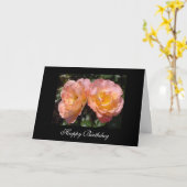 Carte Voeux d'anniversaire (Fleur jaune)