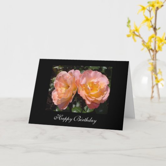 Carte Voeux d'anniversaire (Fleur jaune)