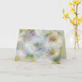 Carte Voeux d'anniversaire ! (Fleur jaune)