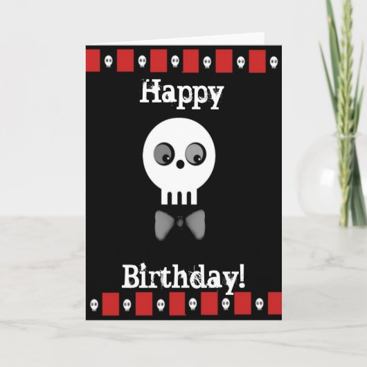 Carte Voeux d'anniversaire (Devant)