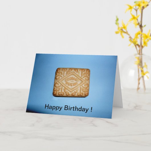 Carte Voeux d'anniversaire (Fleur jaune)