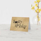 Carte Voeux d'anniversaire (Fleur jaune)