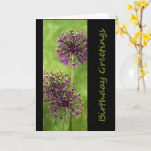 Carte Vœux d'anniversaire (Fleur jaune)