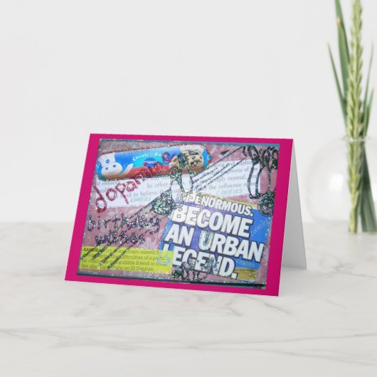 Carte Voeux d'anniversaire (Devant)