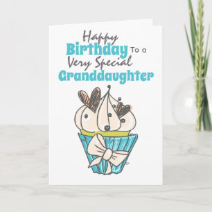 Carte voeux d'anniversaire à Cupcake