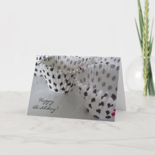 Carte Vœux d'anniversaire à pois