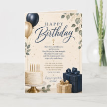Vœux d'anniversaire bénis – Anniversaire chrétien 