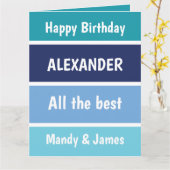 Carte Voeux d'anniversaire cool (Fleur jaune)