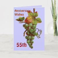 Vœux d'anniversaire de 55 ans, personnalisable