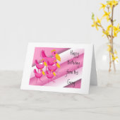 Carte Voeux D'Anniversaire De La Gang (Fleur jaune)