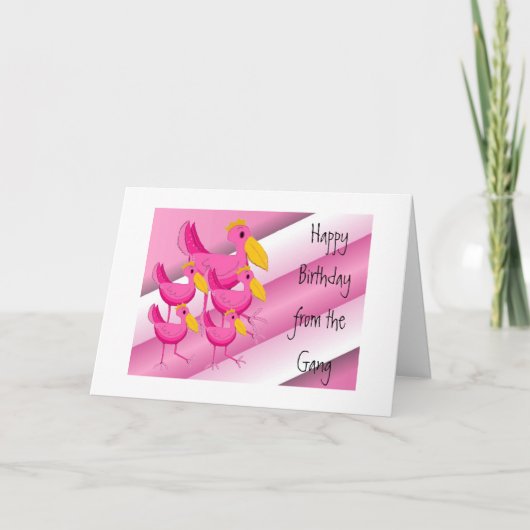 Carte Voeux D'Anniversaire De La Gang (Devant)