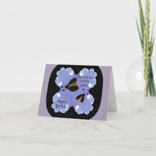 Carte Vœux d'anniversaire de l'abeille bourdonnante