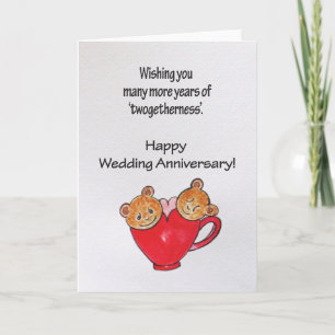Carte Vœux d'anniversaire de mariage