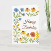 Carte Vœux d'anniversaire de Summer Bloom (Devant)