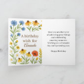 Carte Vœux d'anniversaire de Summer Bloom (Intérieur)