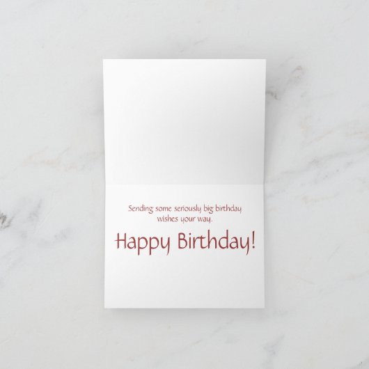 Carte Voeux d'anniversaire d'expression inestimables (Intérieur)