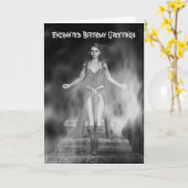 Carte Voeux d'anniversaire enchantés (Fleur jaune)