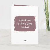 Carte voeux d'anniversaire fils spécial prune (Dos)