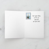 Carte Voeux d'anniversaire, Masculine, Bateau de pêche (Intérieur)