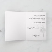 Carte Vœux d'anniversaire Pissenlit (Intérieur)