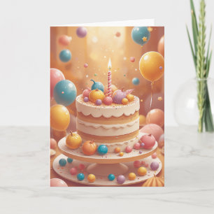 Carte Vœux d'anniversaire Pixel Power
