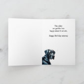 Carte Voeux d'anniversaire pour la tristesse S'occuper d (Intérieur)