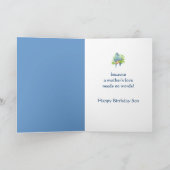 Carte Voeux d'anniversaire pour le fils de Parrot Bird (Intérieur)