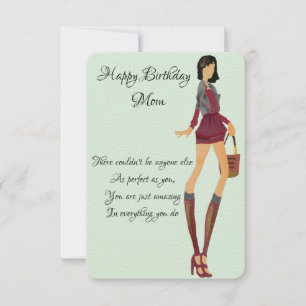 Carte voeux d'anniversaire pour maman