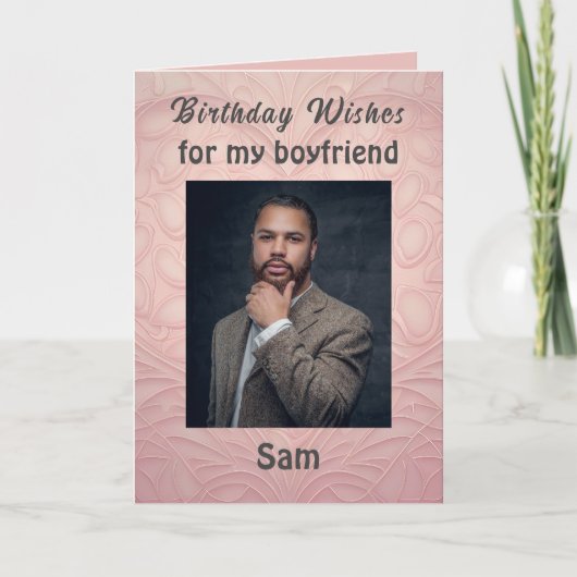 Carte Voeux d'anniversaire pour mon petit ami Classy Mod (Devant)