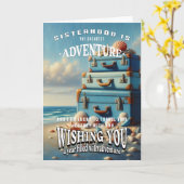 Carte Voeux d'anniversaire pour soeur (Fleur jaune)