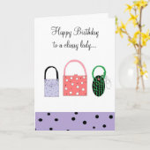 Carte Voeux D'Anniversaire Pour Une Dame Classique (Fleur jaune)