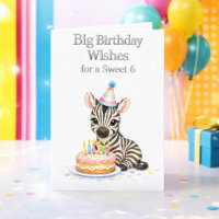 Vœux d'anniversaire pour une douce fille de 6 ans