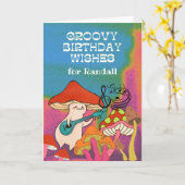 Carte Voeux d'anniversaire super Loin des champignons (Fleur jaune)