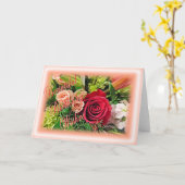 Carte Voeux d'anniversaire victoriens (Fleur jaune)