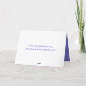 Carte Voeux d'anniversaireDe nous tous (Dos)