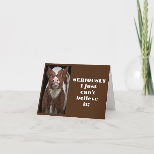 CARTE VŒUX DE BEUGLEMENT POUR VOTRE **ANNIVERSAIRE DE 21 (Devant)