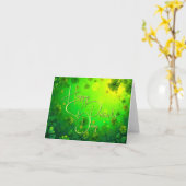 Carte Vœux de fête de la Saint-Patrick (Fleur jaune)