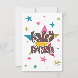 Carte Vœux de fêtes joyeuses.