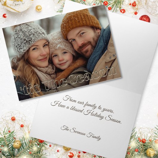 Carte Vœux de fin d'année Photo