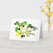 Carte Vœux de la Saint-Patrick (Fleur jaune)