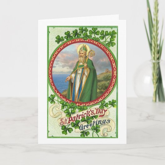 Carte Vœux de la Saint-Patrick religieux (Devant)