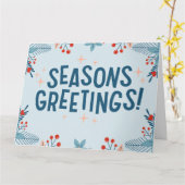 Carte Vœux de la saison à tous pendant cette période de  (Fleur jaune)