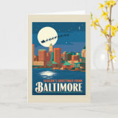 Carte Vœux de la saison de Baltimore (Fleur jaune)