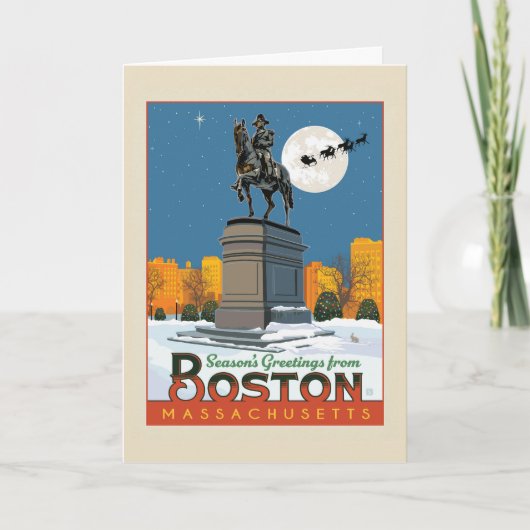 Carte Vœux de la saison de Boston Common! (Devant)