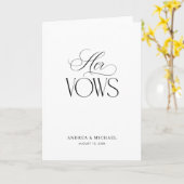 Carte Vœux De Mariage Élégants Script Luxueux À Timeless (Fleur jaune)