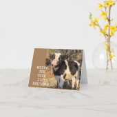 CARTE VOEUX DE MUGISSEMENT POUR VOS **21 ANS** (Fleur jaune)